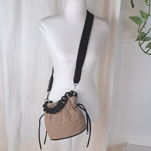 Vintage Havana mini quilted crossbody Purse with chunky chain handle